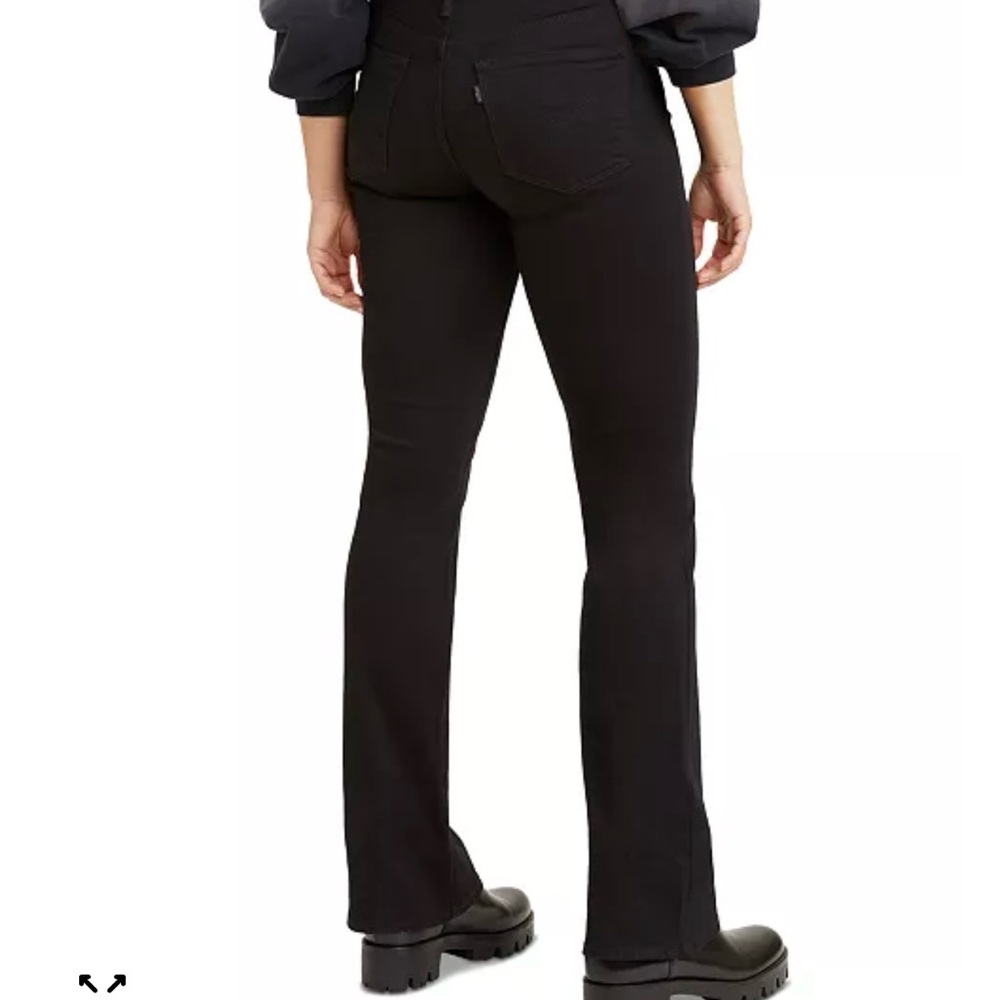 Levi's Black 315 Shaping Slimming Bootcut Mid Rise Jeans Size 14